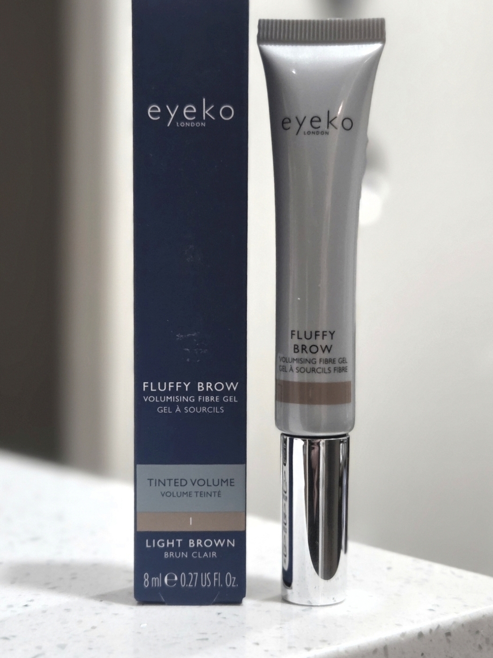 Eyeko Fluffy Brow Volumising Fibre Gel — Light Brown Tint